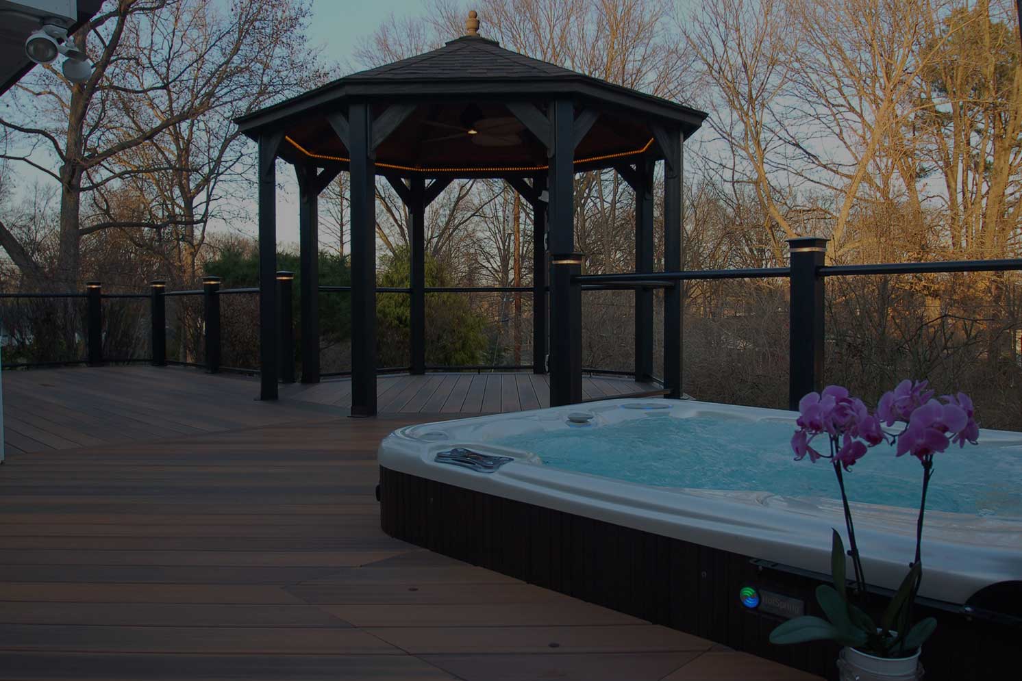 Gazebo Hottub Deck Gazebos Photo Gallery