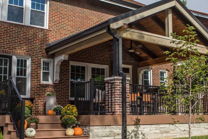 Partially Covered Deck, covered decks photo gallery