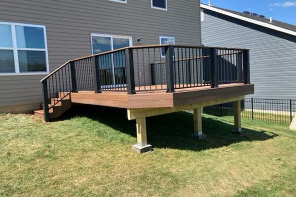 Open composite wood deck in Fenton, MO