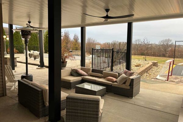 Under decking patio in St. Charles County, MO