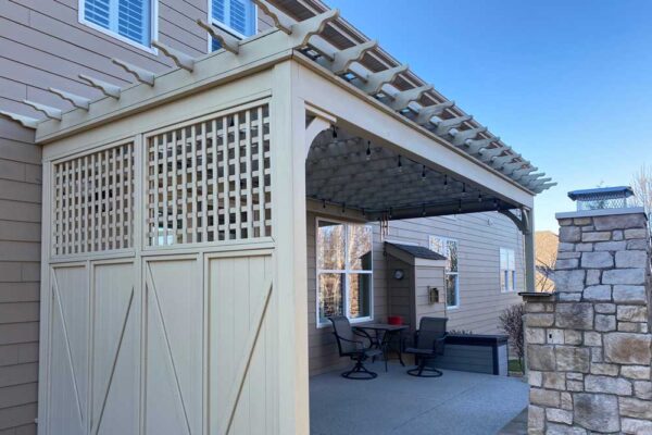 Pergola on patio in Sunset Hills, MO