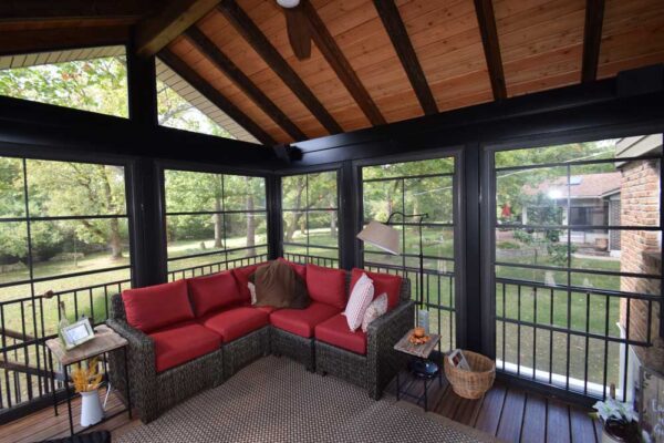 Interior of a Three Season Room in Sunset Hills, MO