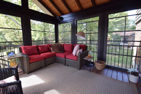 Interior of a Three Season Room in Sunset Hills, MO