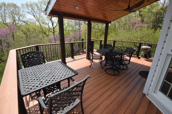 Custom covered deck in Sunset Hills, MO