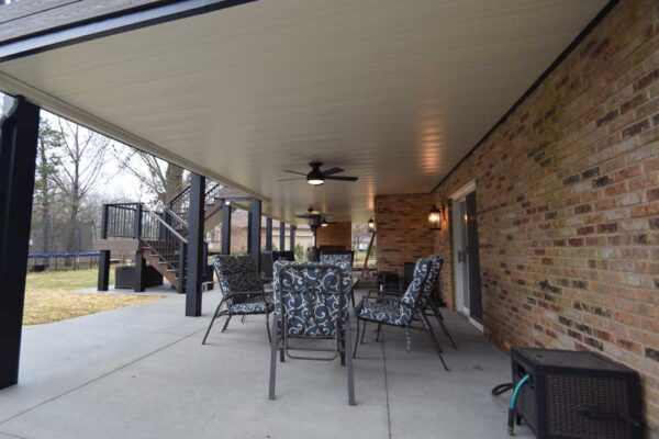 Custom under deck patio in Sunset Hills, MO