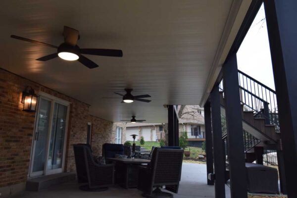 Custom under deck patio in Sunset Hills, MO