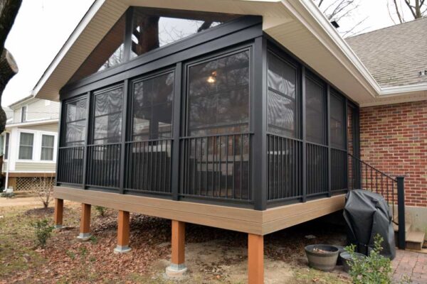 Exterior of a three season room in Webster Groves, MO