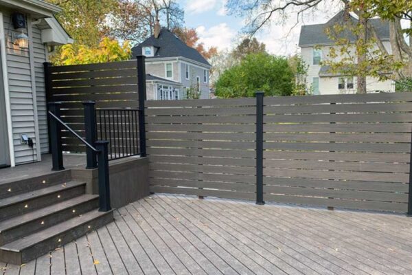 Privacy wall and open deck in Webster Groves, MO