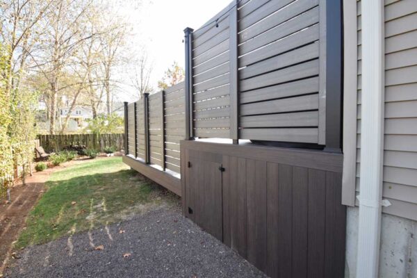 Privacy wall and storage door in Webster Groves, MO