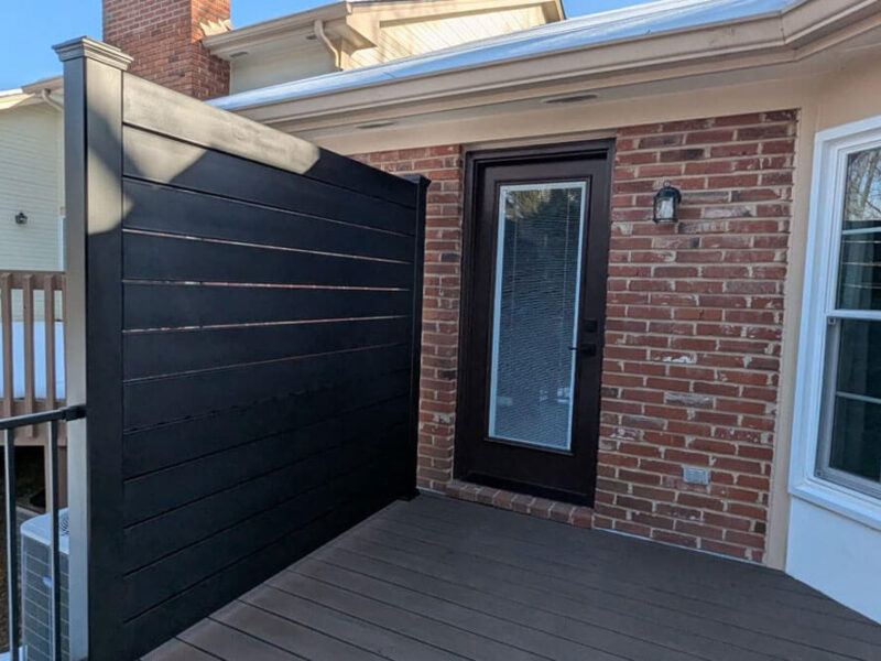 custom composite deck privacy screen in St. Louis