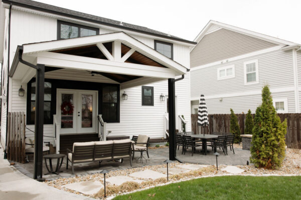 Covered Stone Paver Patio