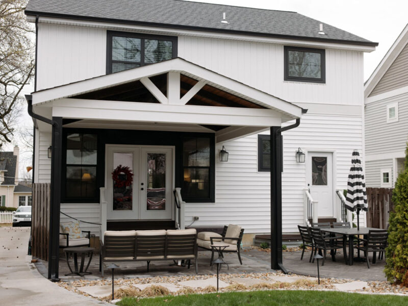 Covered Stone Paver Patio