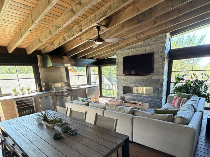 Three Season Room Shed Style Roof Olivette Missouri