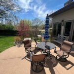 Patio before deck added in Olivette, Missouri