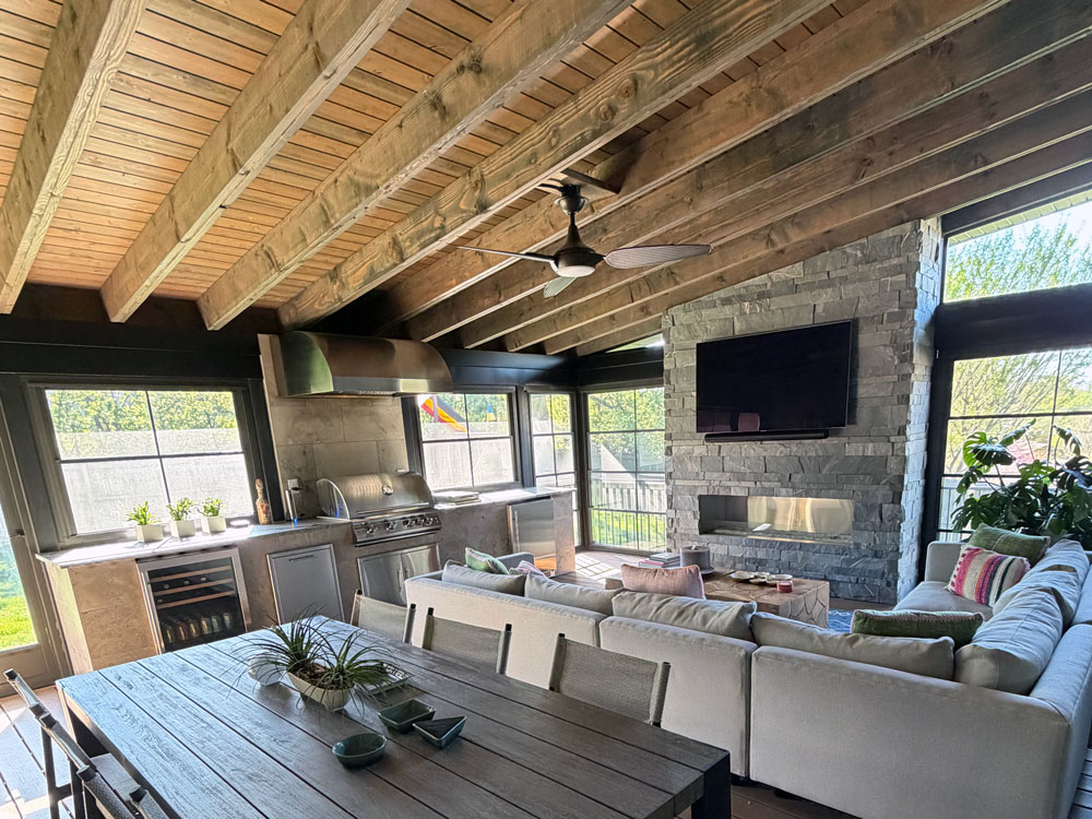 Three Season Room Shed Style Roof in Olivette, Missouri