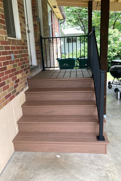 visualization after photo of stairs
