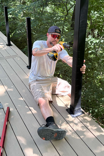 Carpenter on job site