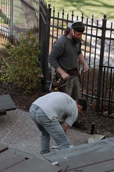 Carpenters on job site