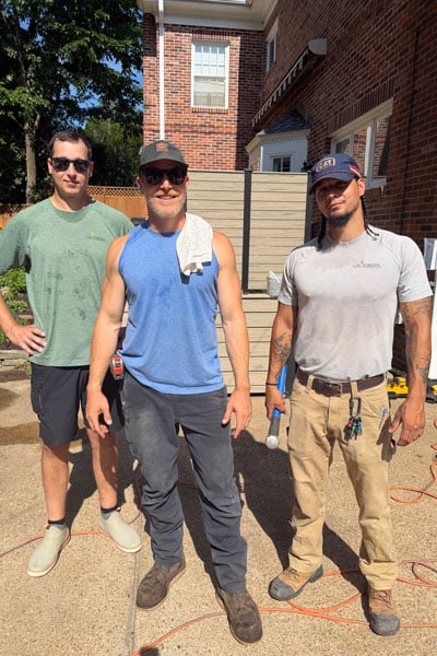 Carpenters on job site