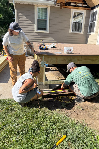 Carpenters on job site